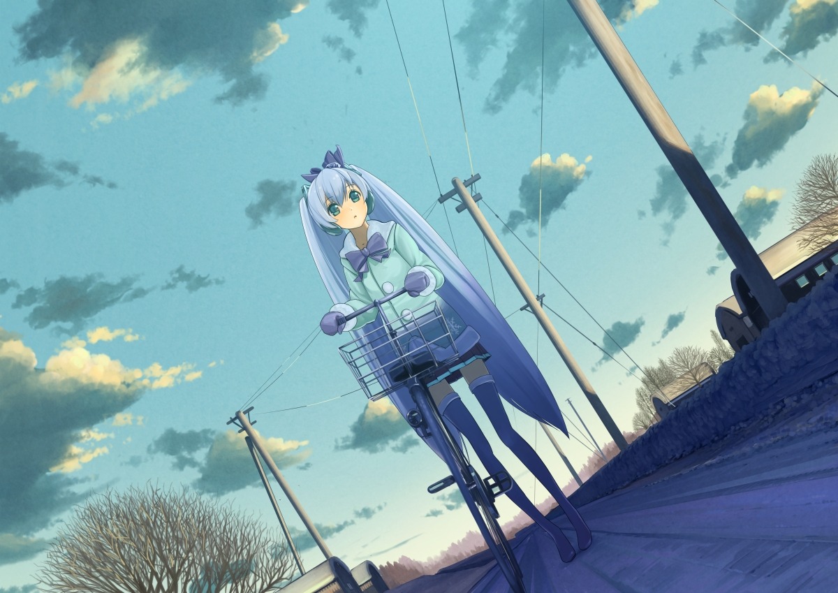 domo1220, hatsune_miku, thighhighs, vocaloid