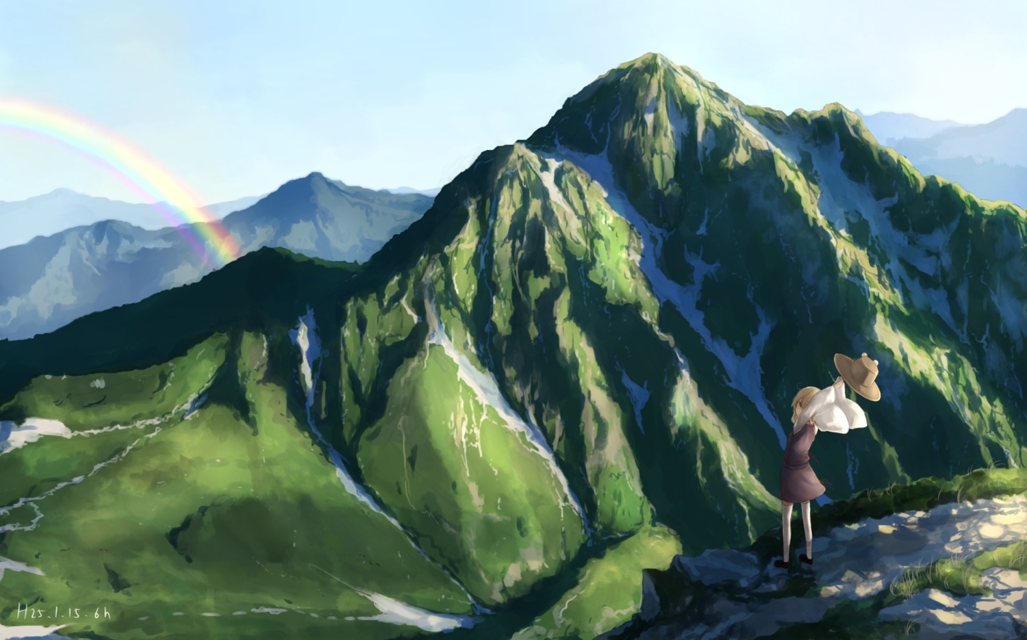 landscape, moriya_suwako, touhou, yuu-rin