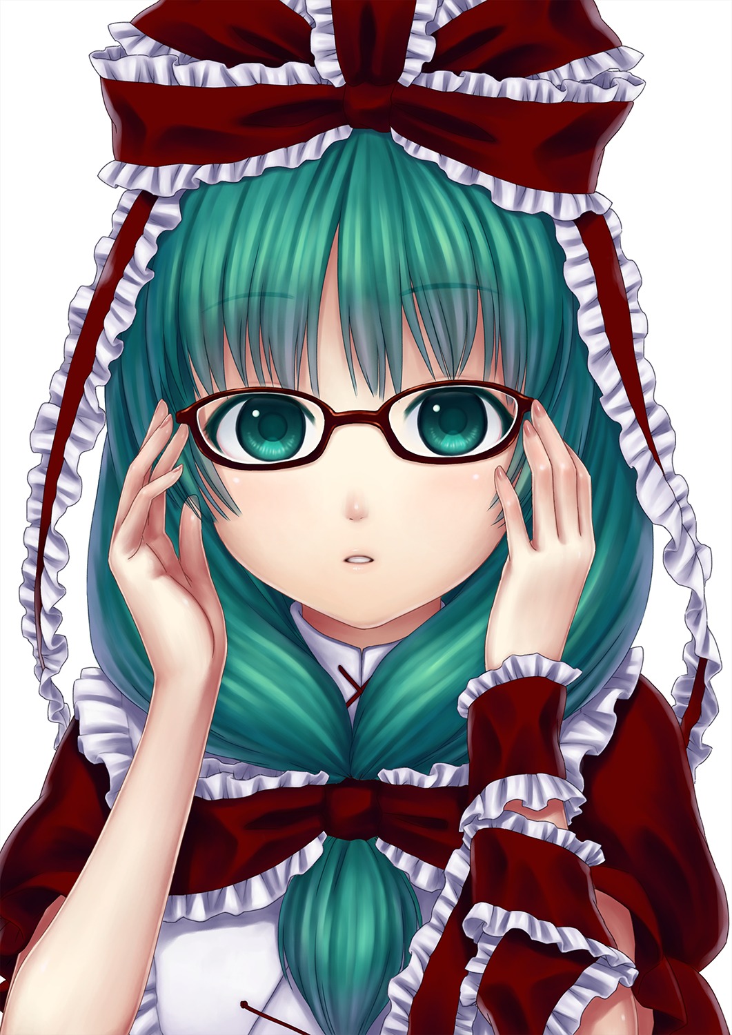 kageharu, kagiyama_hina, megane, touhou