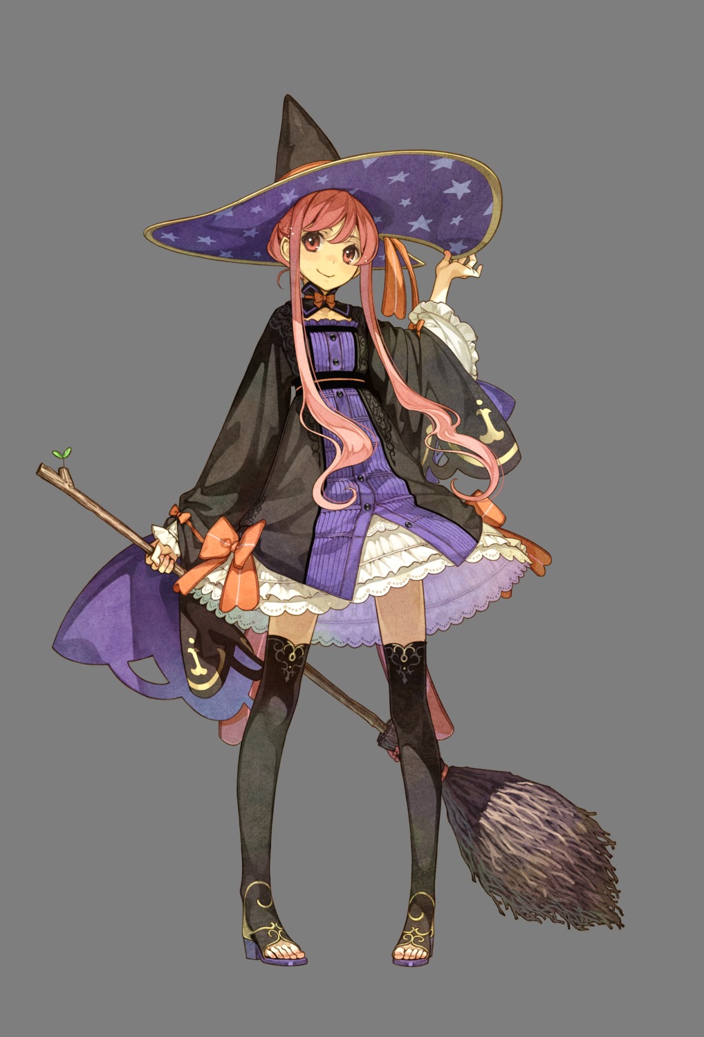 atelier, atelier_ayesha, hidari, thighhighs, transparent_png, wilbell_voll-erslied, witch