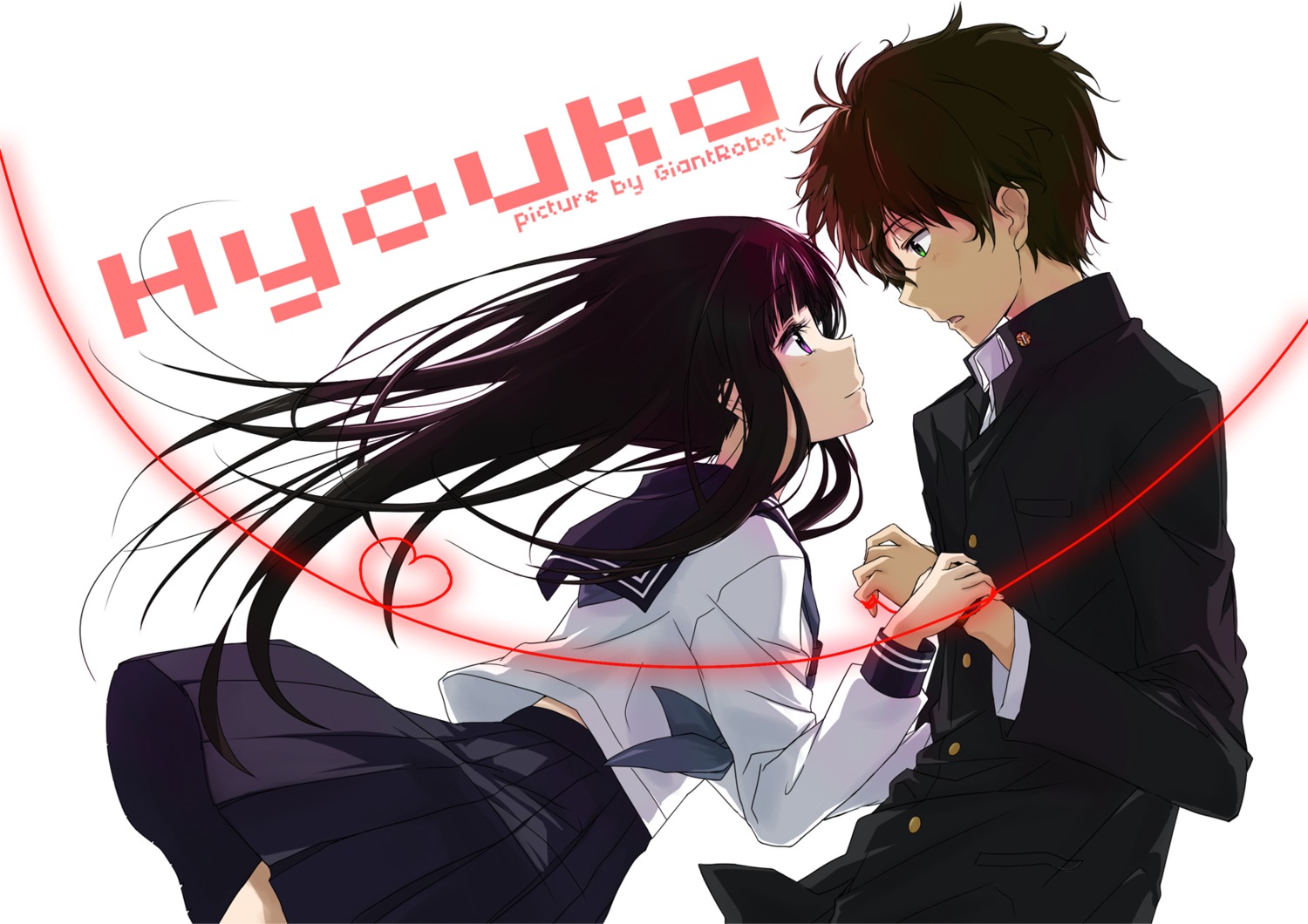chitanda_eru, d_midiror, hyouka, oreki_houtarou, seifuku