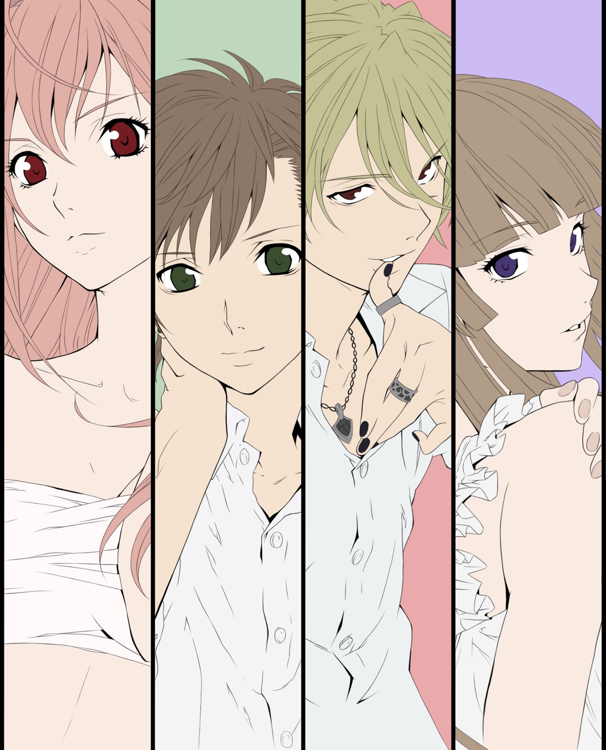 fuwa_aika, fuwa_mahiro, kusaribe_hakaze, takigawa_yoshino, touhu, vector_trace, zetsuen_no_tempest