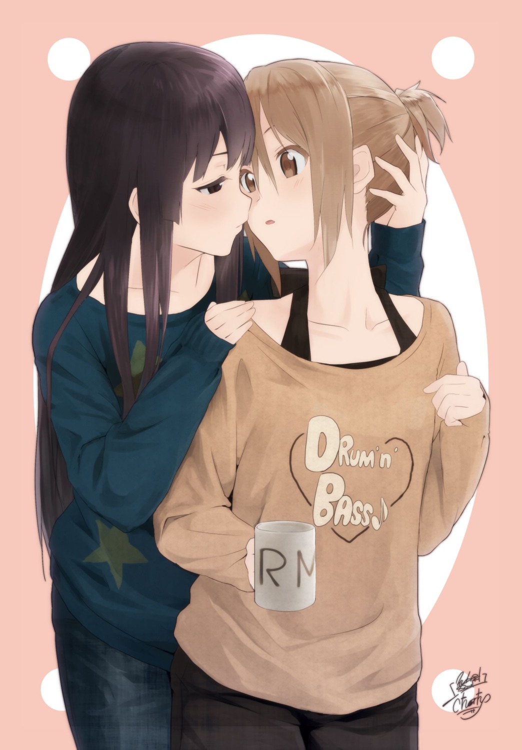 akiyama_mio, k-on!, tainaka_ritsu, yuri, zasshu_tamashii