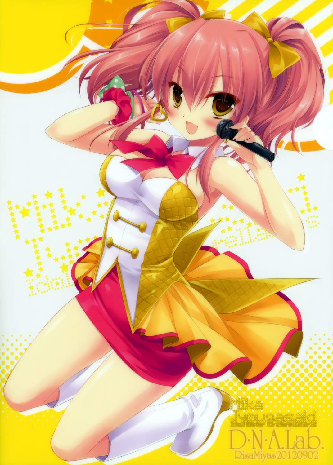 cleavage, d.n.a.lab, jougasaki_mika, miyasu_risa, the_idolm@ster, the_idolm@ster_cinderella_girls