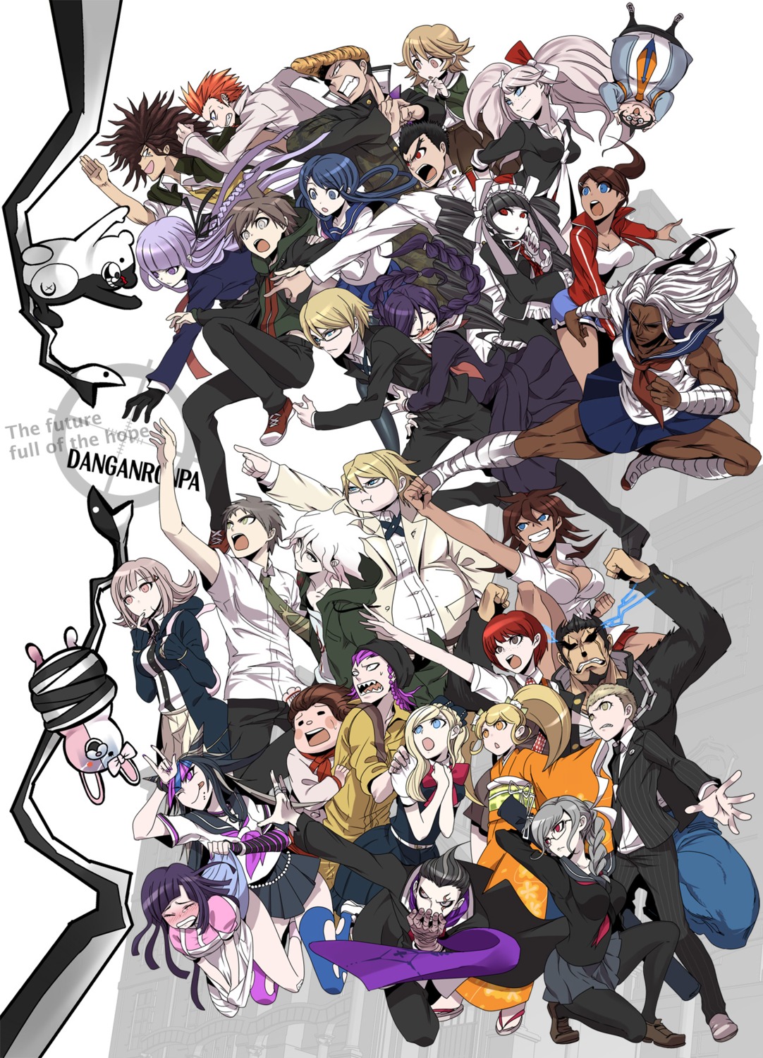 asahina_aoi, asoras, celestia_ludenberg, dangan-ronpa, dangan-ronpa_2, enoshima_junko, fujisaki_chihiro, fukawa_touko