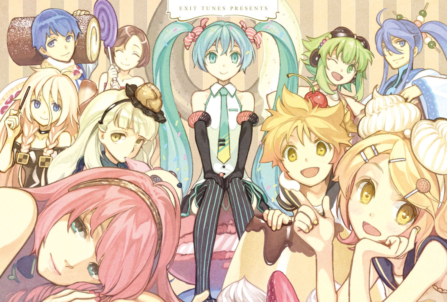 gumi, hatsune_miku, hidari, ia_(vocaloid), kagamine_len, kagamine_rin, kaito, kamui_gakupo