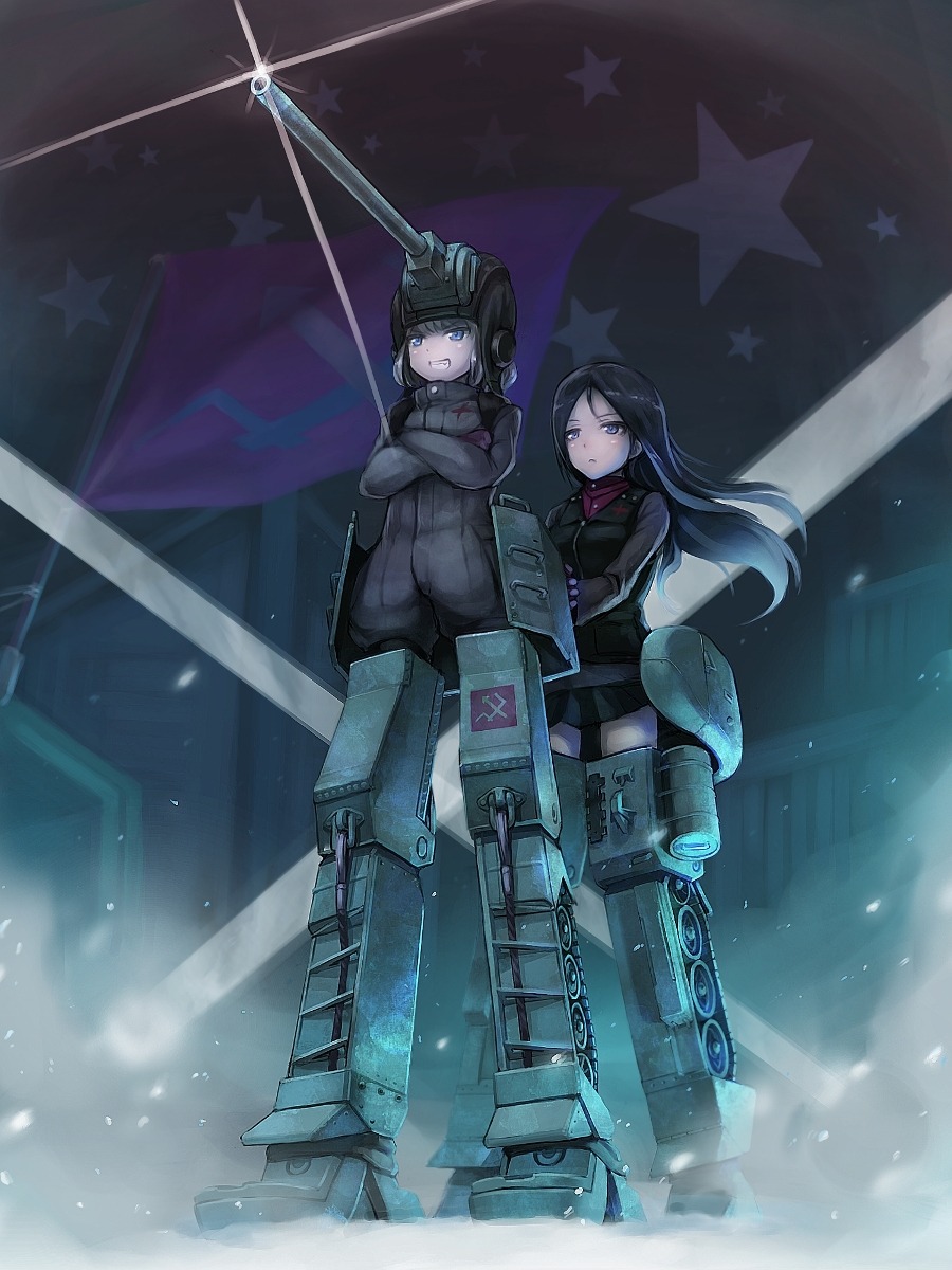 girls_und_panzer, katyusha, lif, mecha_musume, nonna