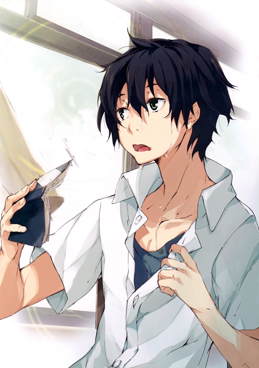 attyonburike, g_yuusuke, hyouka, male, oreki_houtarou