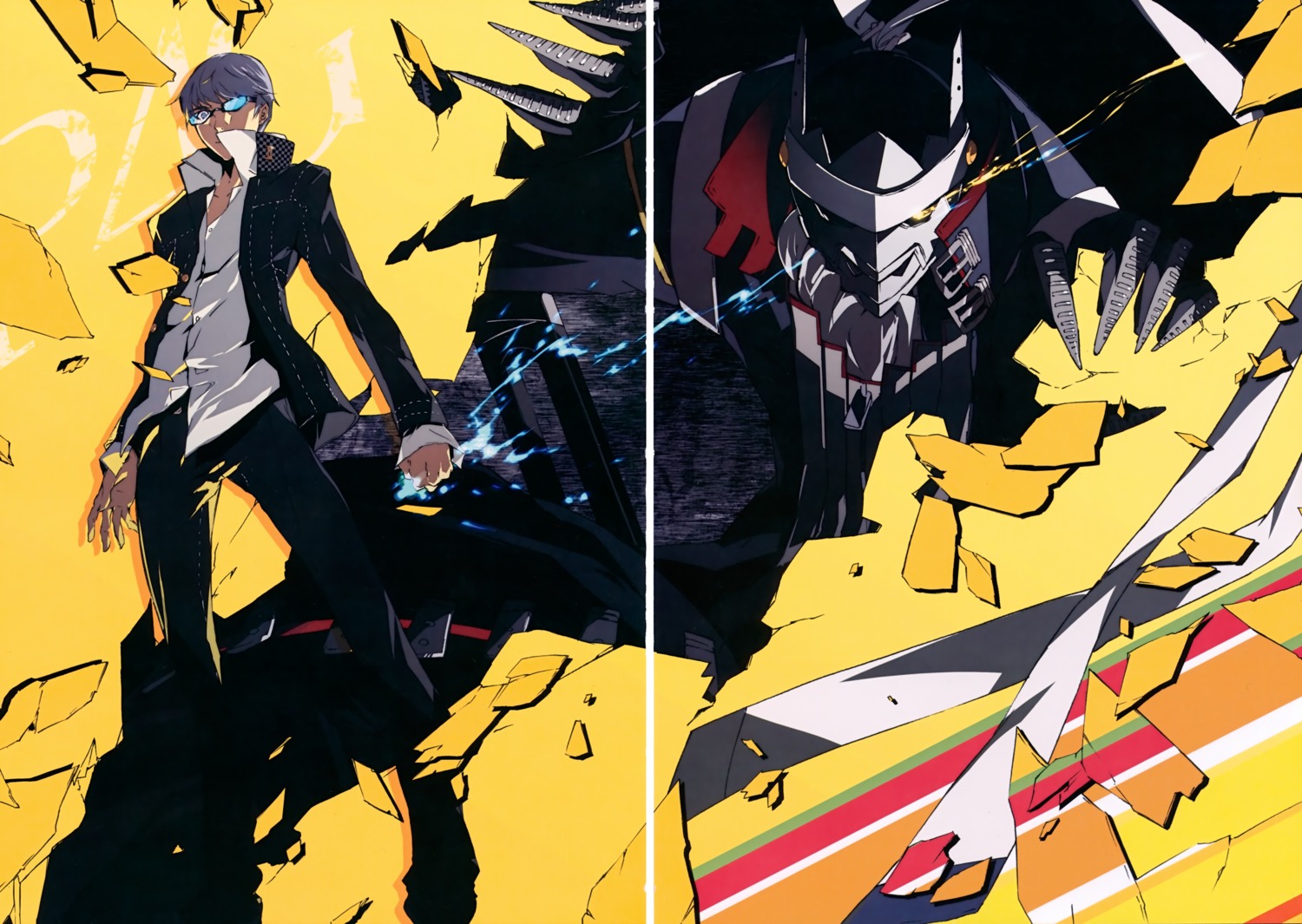 attyonburike, g_yuusuke, gap, male, megane, megaten, narukami_yuu, persona