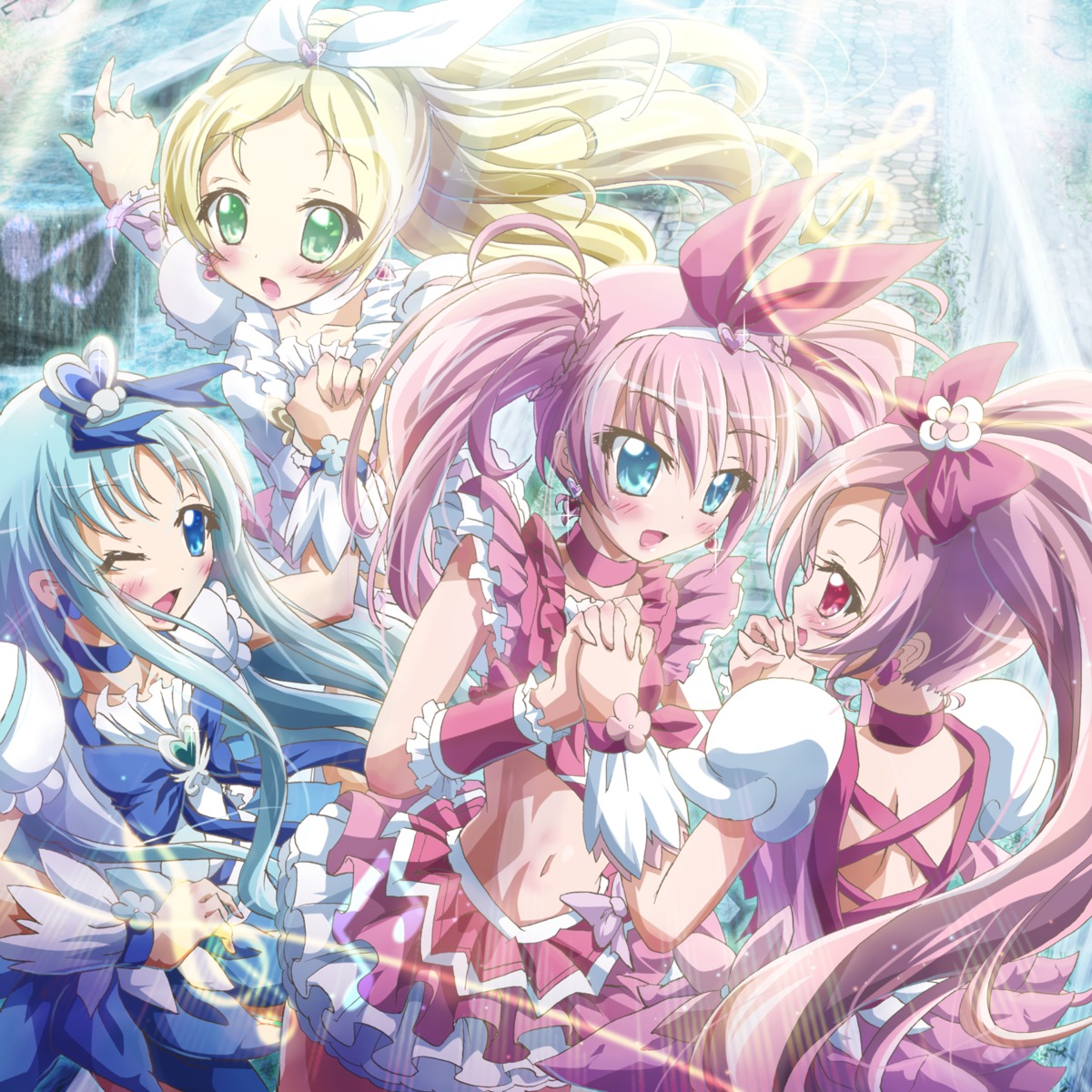 dress, hanasaki_tsubomi, heartcatch_precure!, houjou_hibiki, inoshishi, kurumi_erika, minamino_kanade, precure