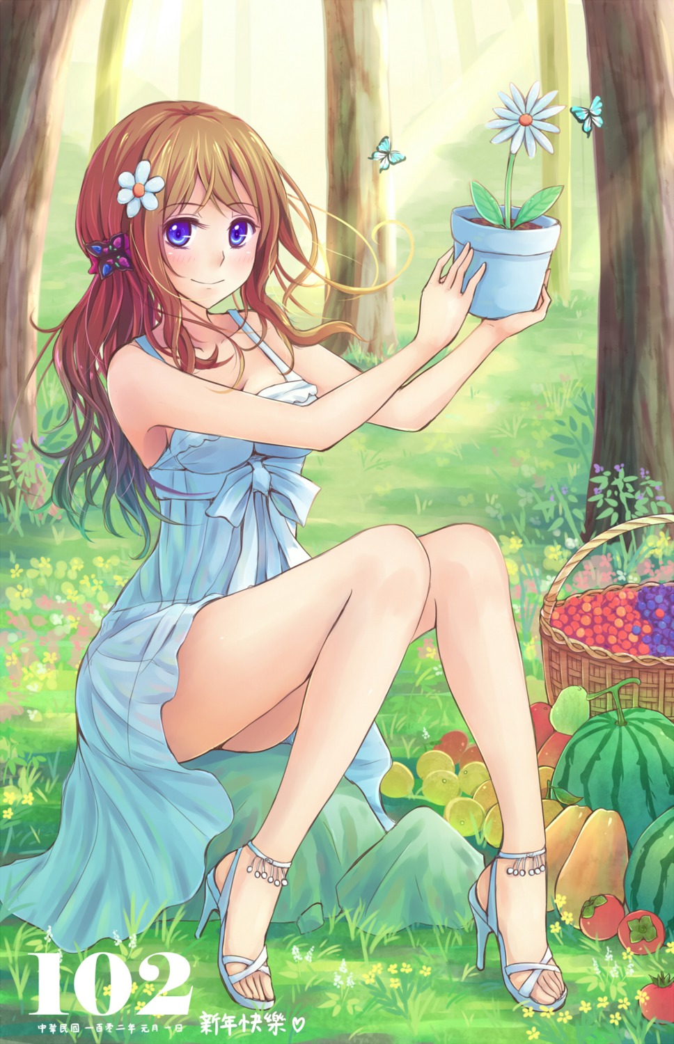 dress, suikakitsu_shiro, summer_dress