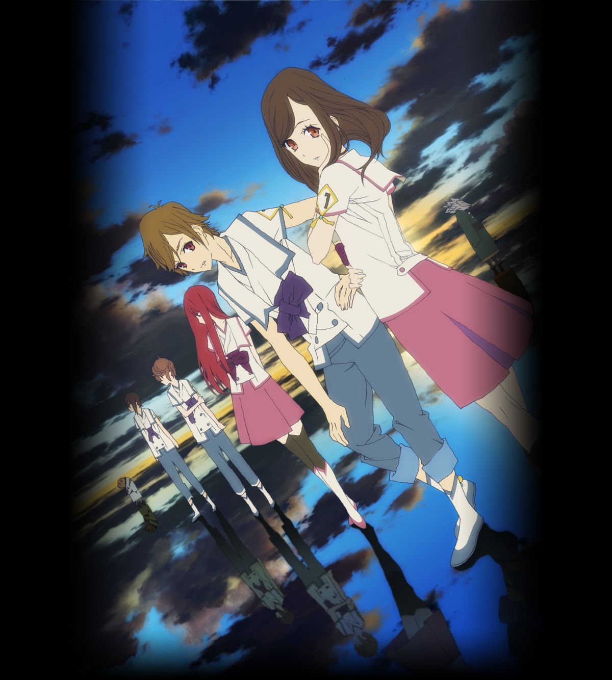 akizuki_maria, aonuma_shun, kojima_hirokazu, seifuku, shinsekai_yori, watanabe_saki