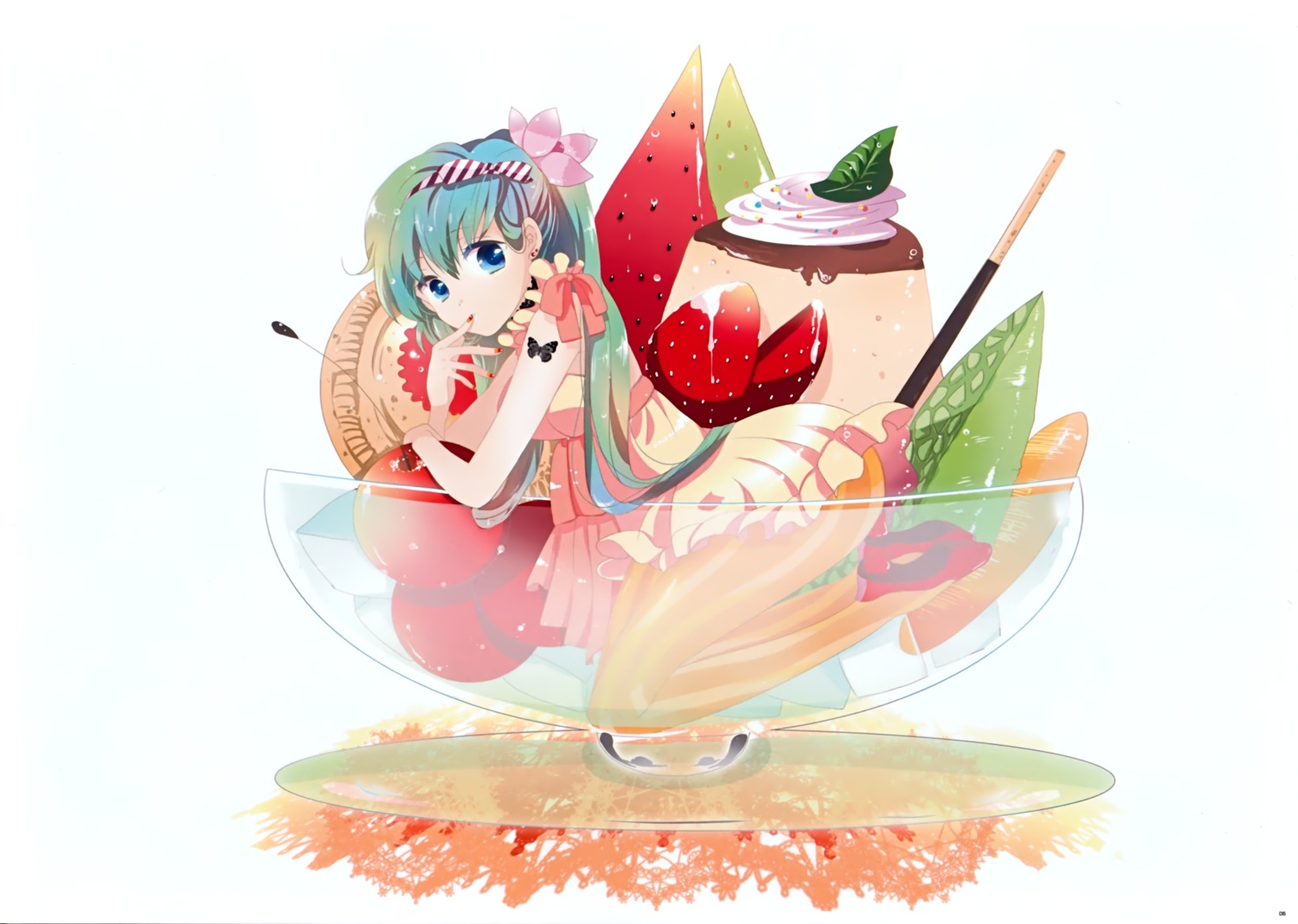 dress, hatsune_miku, marirero_a, pantyhose, vocaloid