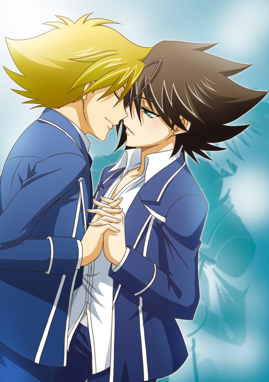 cardfight_vanguard, kai_toshiki, male, miwa_taishi, seifuku, tsunoda_wei, yaoi