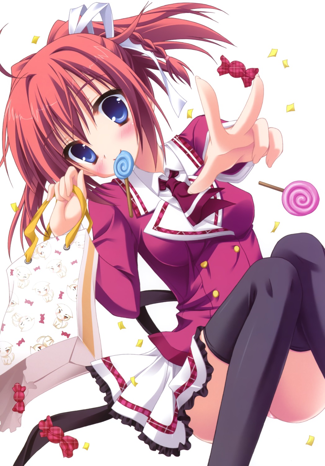 endou_saya, hontani_kanae, kisaragi_gold_star, pantsu, saga_planets, seifuku, thighhighs