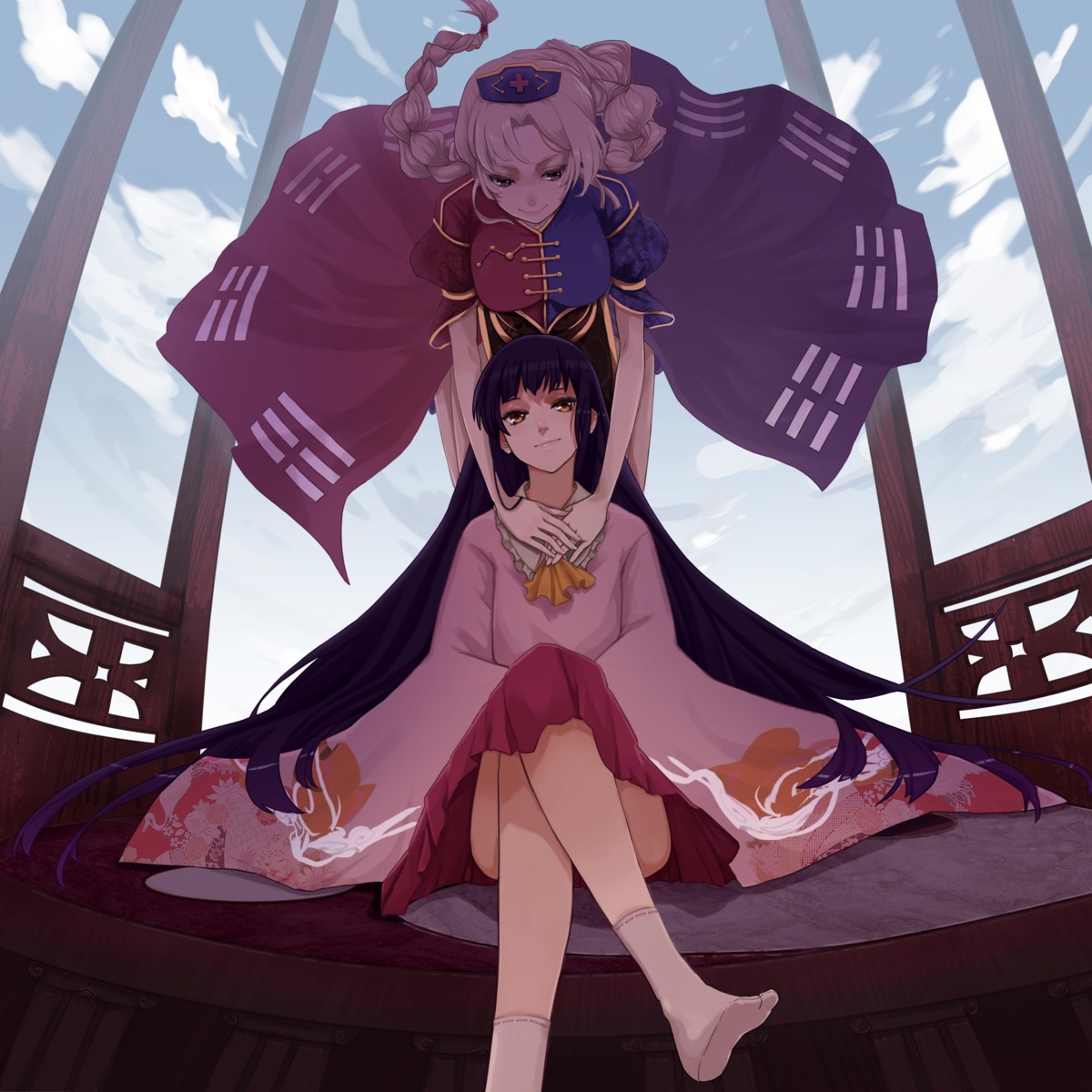 houraisan_kaguya, neko_(artist), touhou, yagokoro_eirin