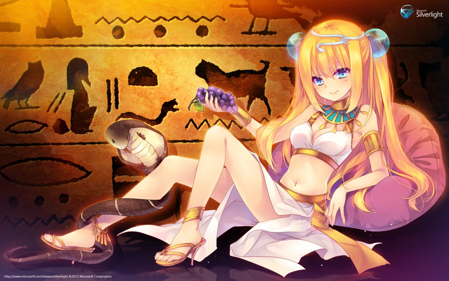 aizawa_hikaru, cleavage, microsoft, shinia, wallpaper