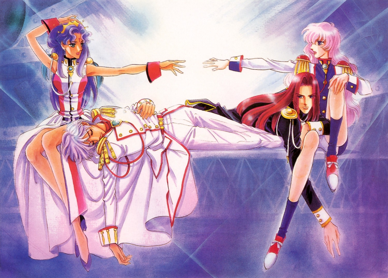 himemiya_anthy, kiryuu_touga, ootori_akio, revolutionary_girl_utena, saitou_chiho, tenjou_utena