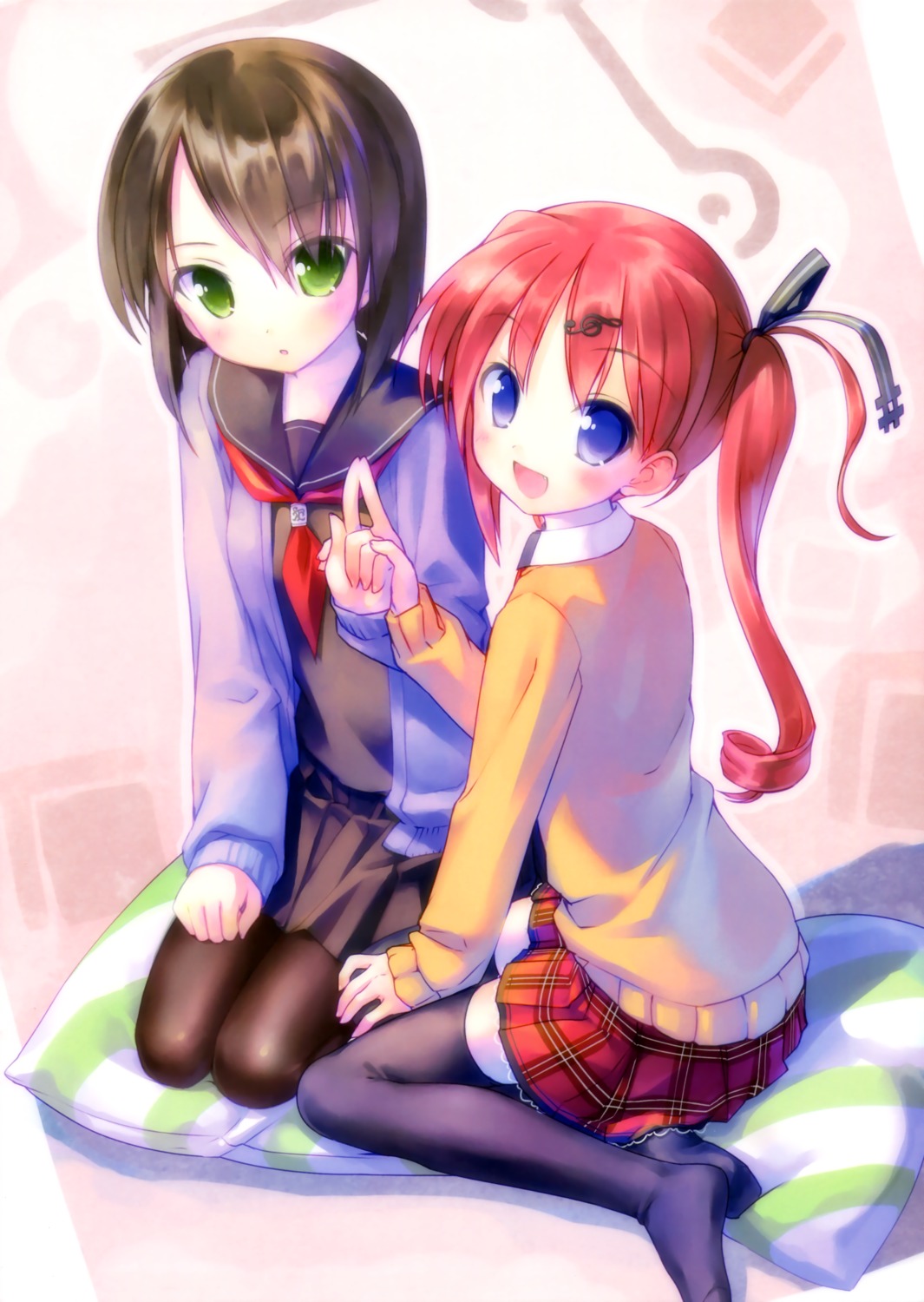 nonomiya_ai, pantyhose, seifuku, shunki_gentei_poco_a_poco, takoyaki, thighhighs