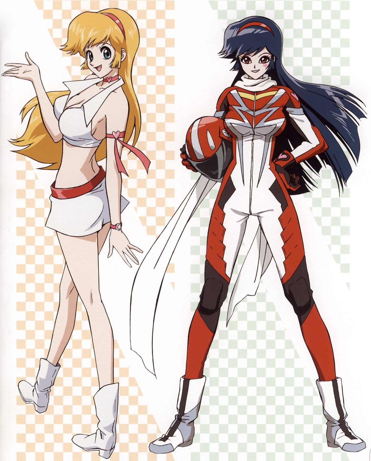 bodysuit, cleavage, cutie_honey, hiramatsu_tadashi, hurricane_honey, kisaragi_honey, re:cutie_honey