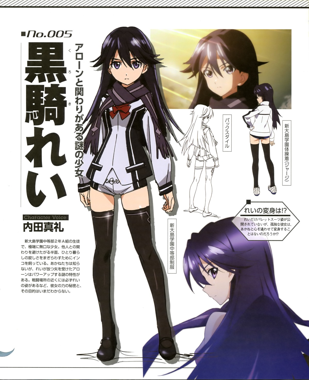 kuroki_rei, profile_page, thighhighs, uniform, vividred_operation