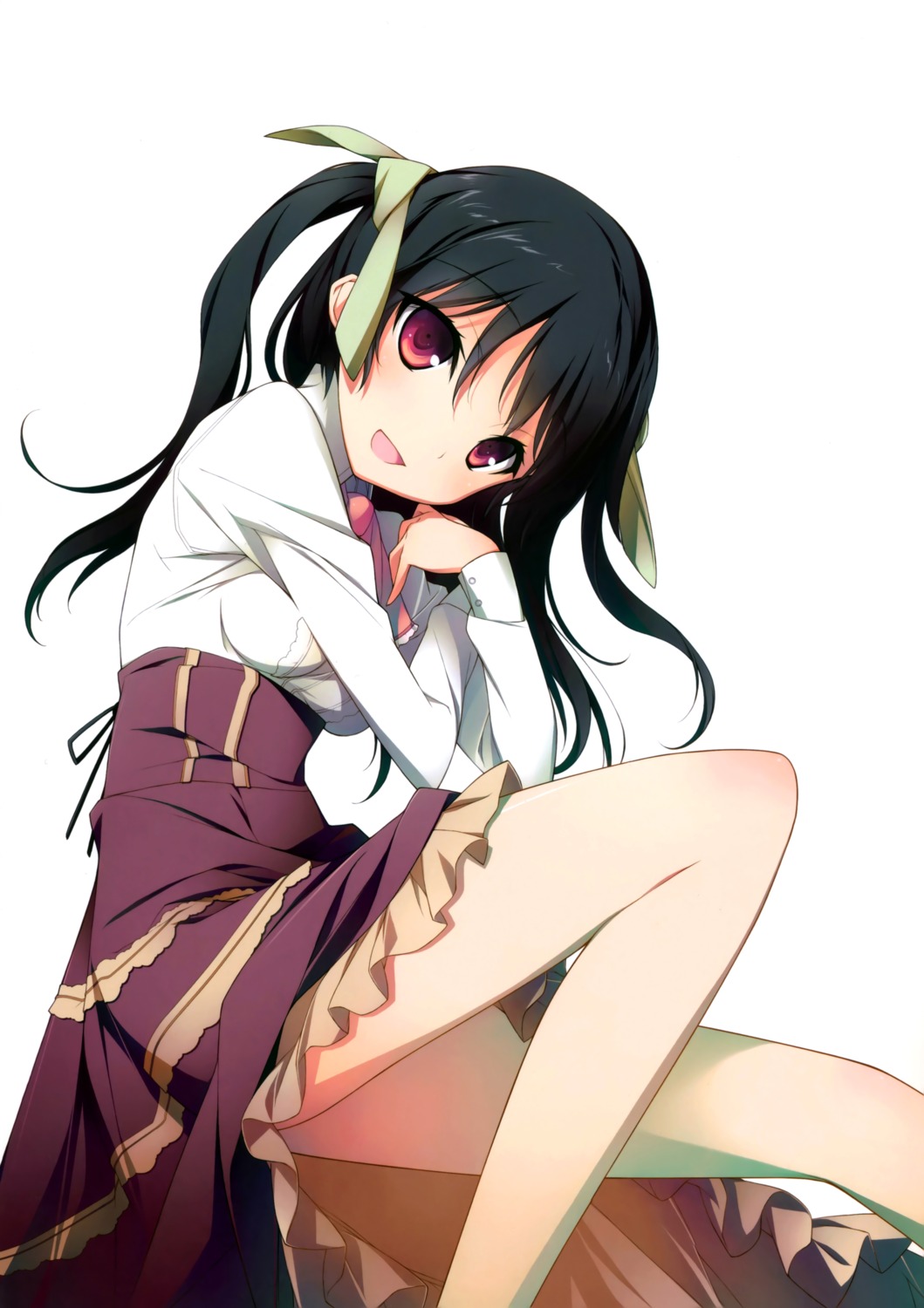 kikuchi_seiji, mayo_chiki!, seifuku, skirt_lift, suzutsuki_kanade