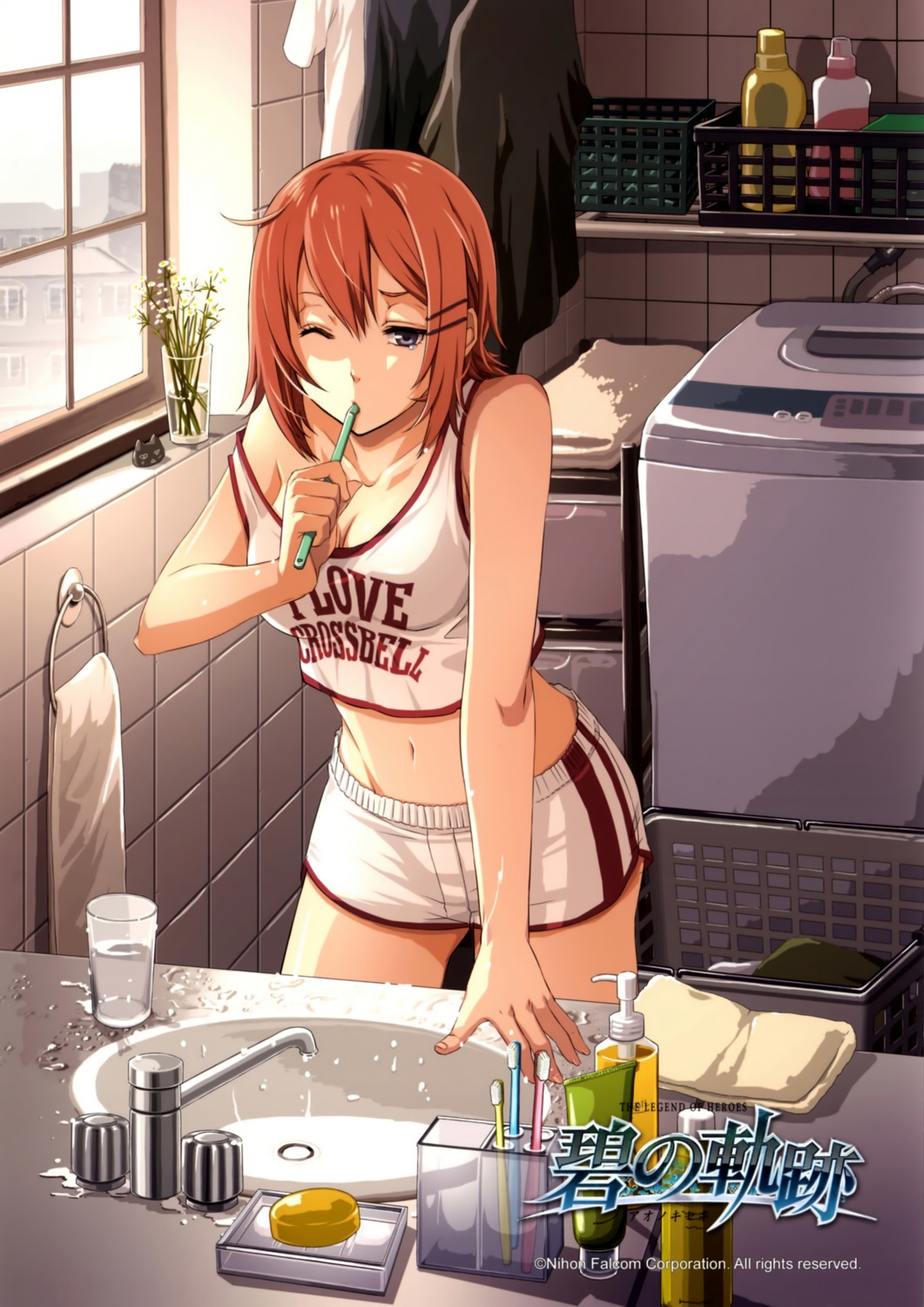 cleavage, eiyuu_densetsu, eiyuu_densetsu:_ao_no_kiseki, eiyuu_densetsu:_zero_no_kiseki, falcom, gym_uniform, noel_seeker