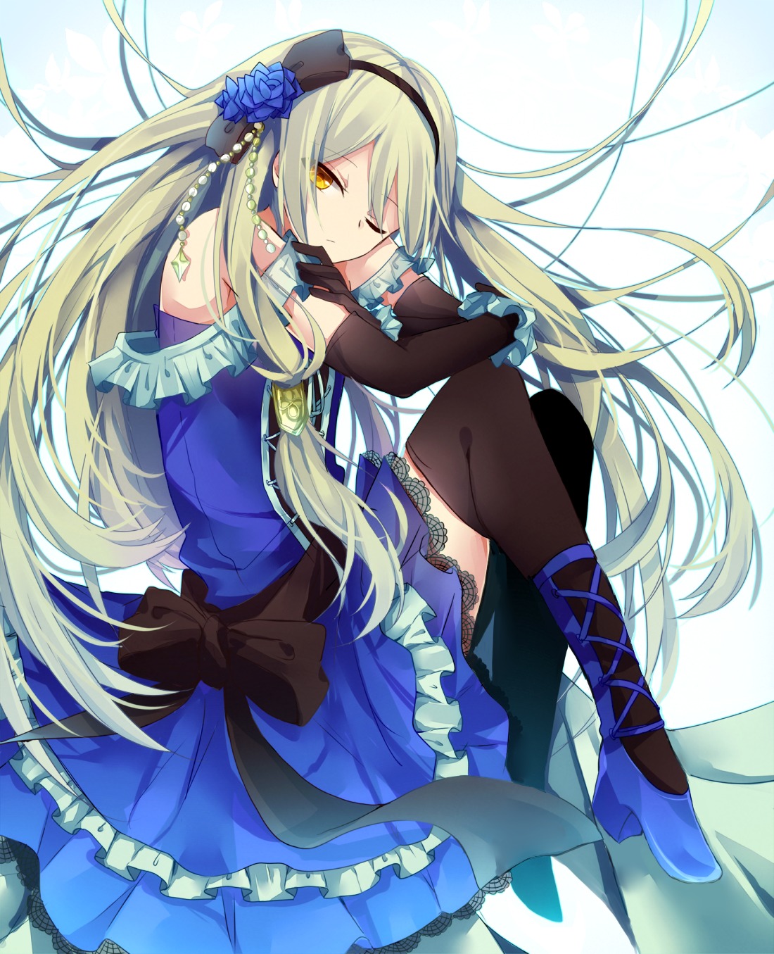 dress, hiiragi_souren, thighhighs
