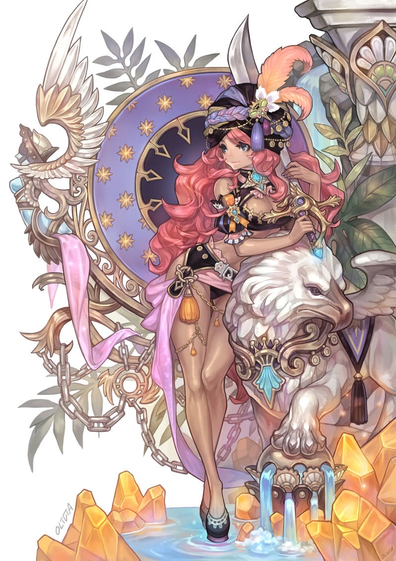cleavage, olivia_(yh), sword