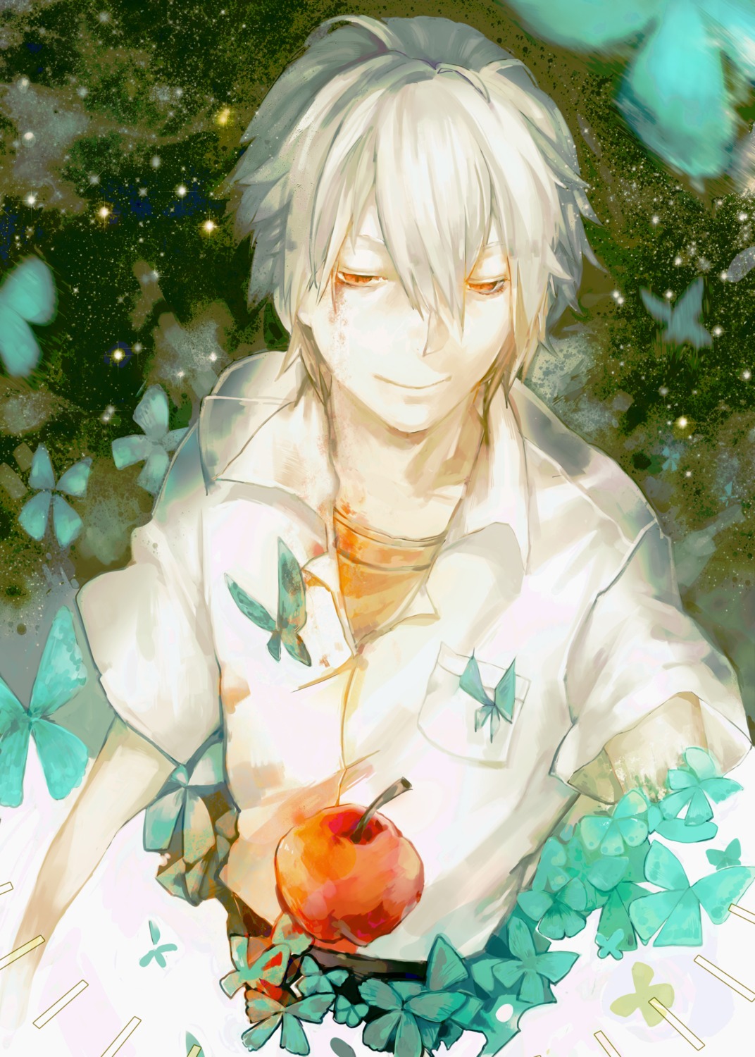 male, nagisa_kaworu, neon_genesis_evangelion, nibanmachi_wakai