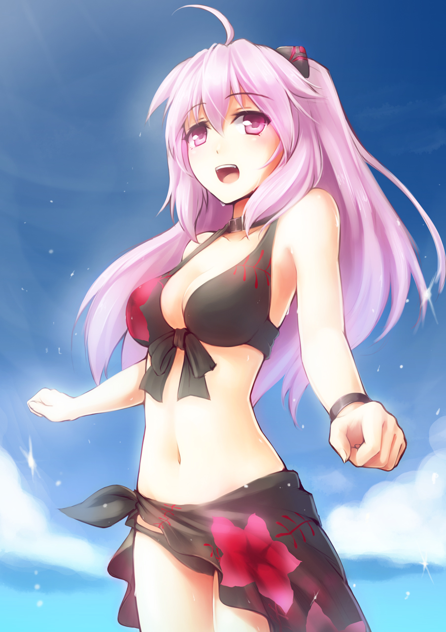 agarest_senki, bikini, cleavage, kerasu, mimel, swimsuits