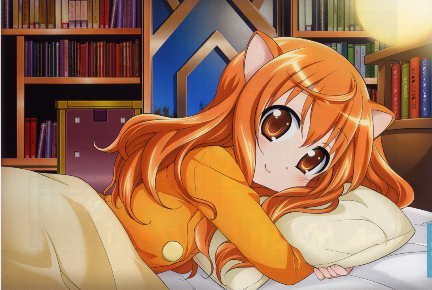 animal_ears, bleed_through, dog_days, fixme, inumimi, pajama, ricotta_elmar