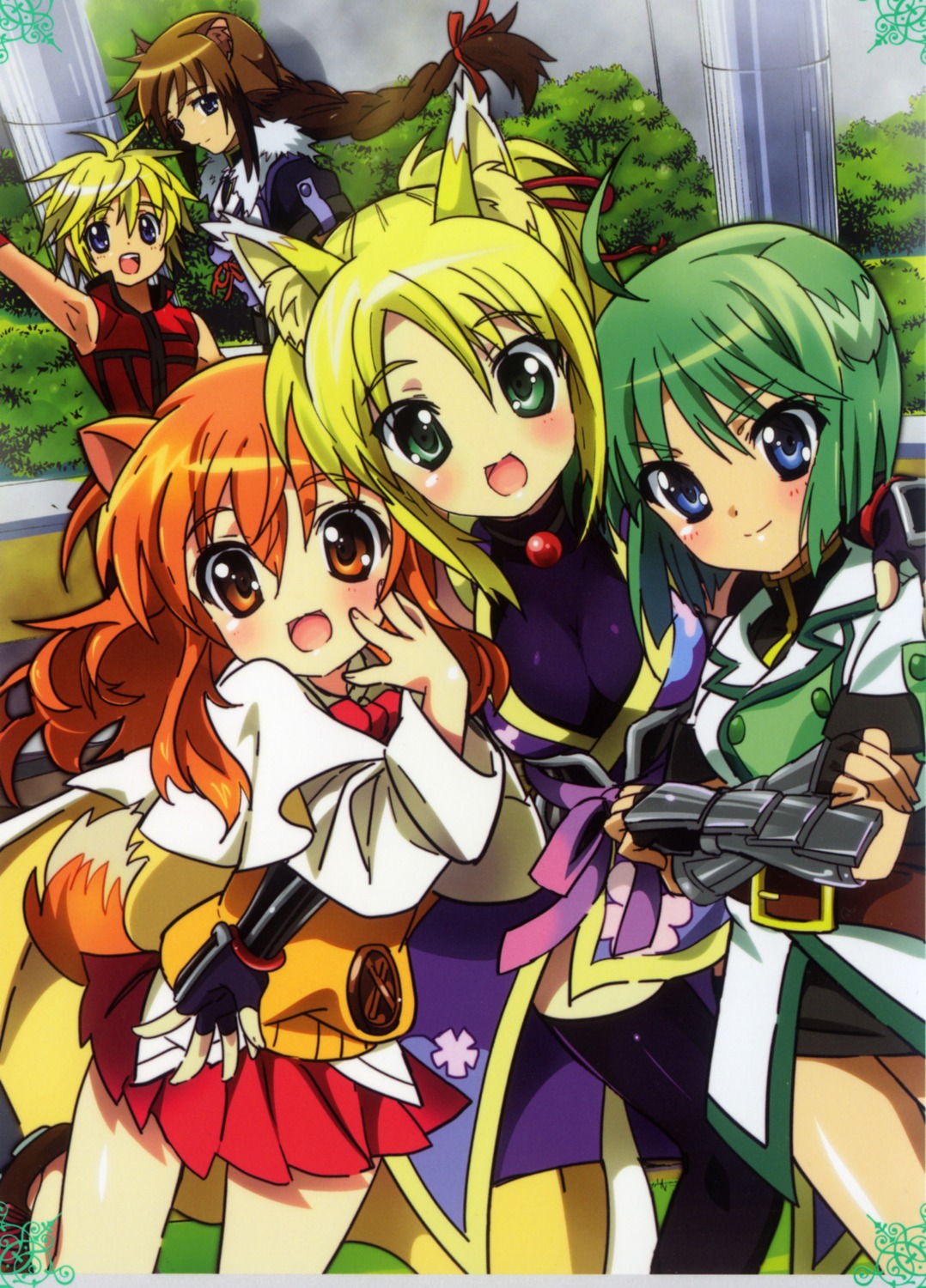 animal_ears, brioche_d'arquien, dog_days, eclair_martinozzi, kitsune, ricotta_elmar, shinku_izumi, tail