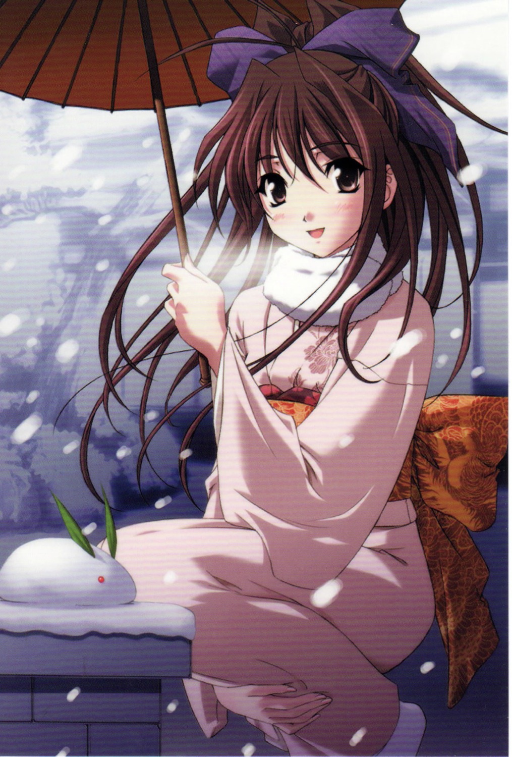 fujiwara_miyabi, kimono, memories_off, memories_off_sorekara, scanning_artifacts