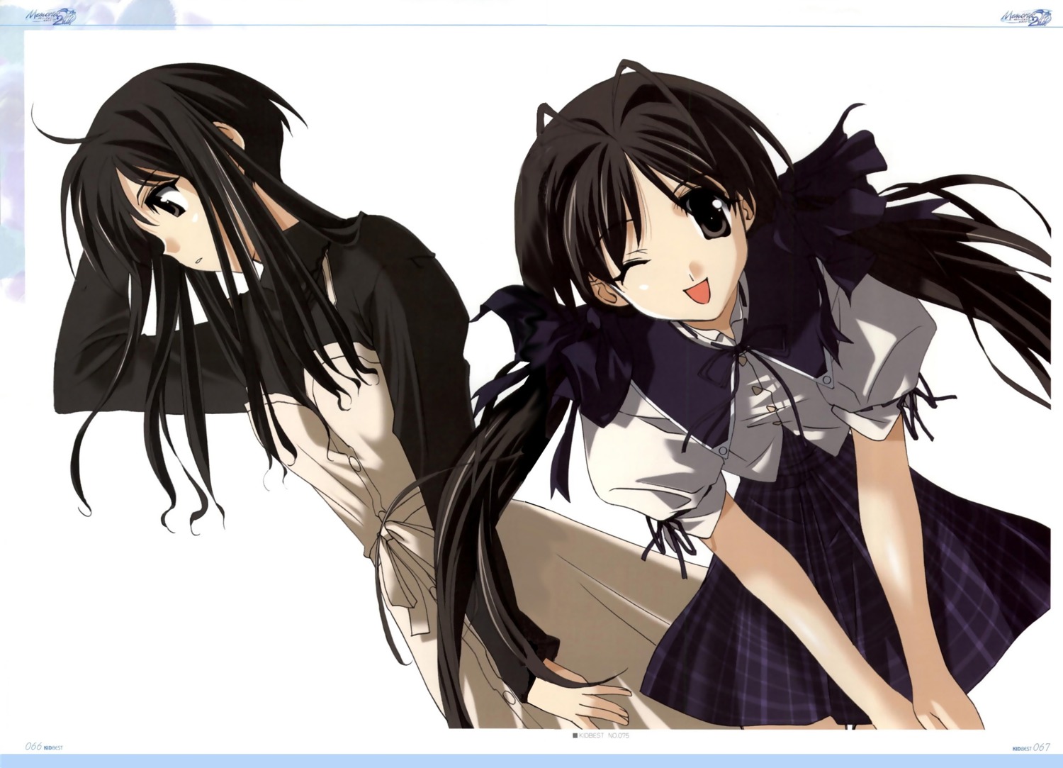 memories_off, memories_off_2nd, minami_tsubame, seifuku, shirakawa_hotaru