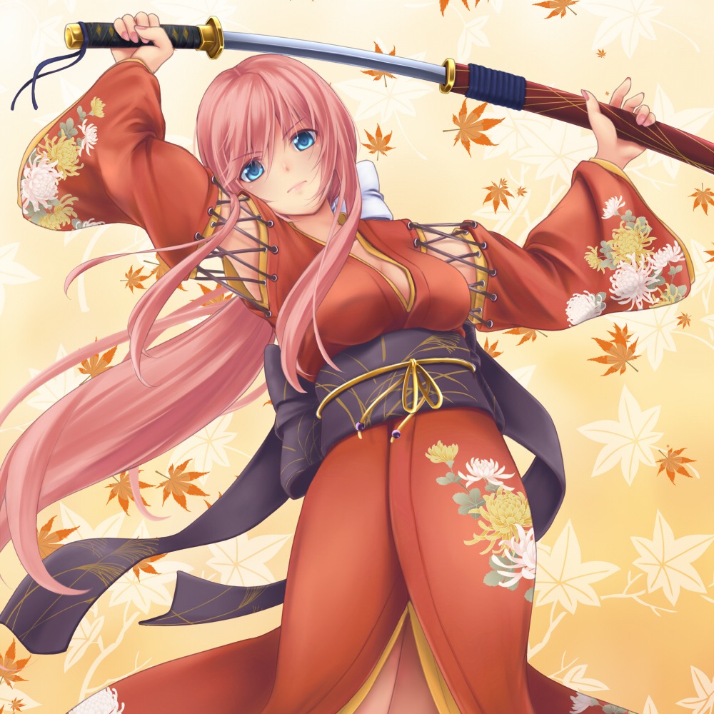 bit, megurine_luka, sword, vocaloid