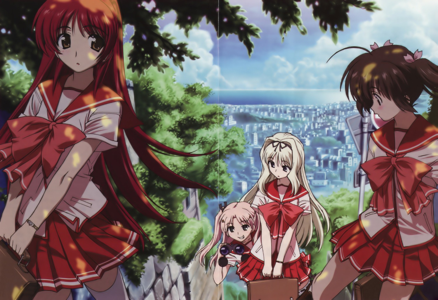 crease, katsura_kenichirou, kousaka_tamaki, kusugawa_sasara, maaryan, seifuku, to_heart_(series), to_heart_2