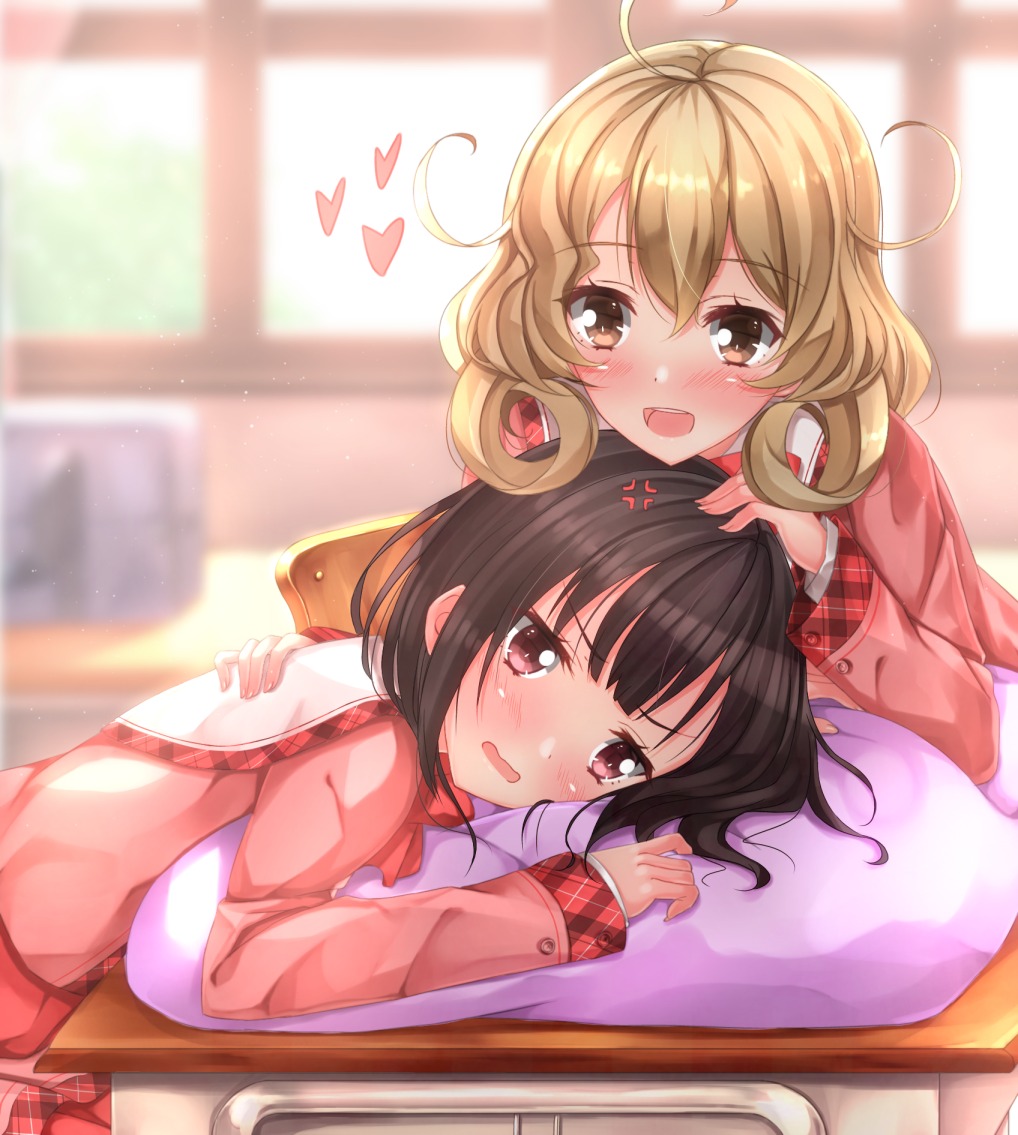 sasami-san@ganbaranai, seifuku, swordsouls, tsukuyomi_sasami, yagami_kagami