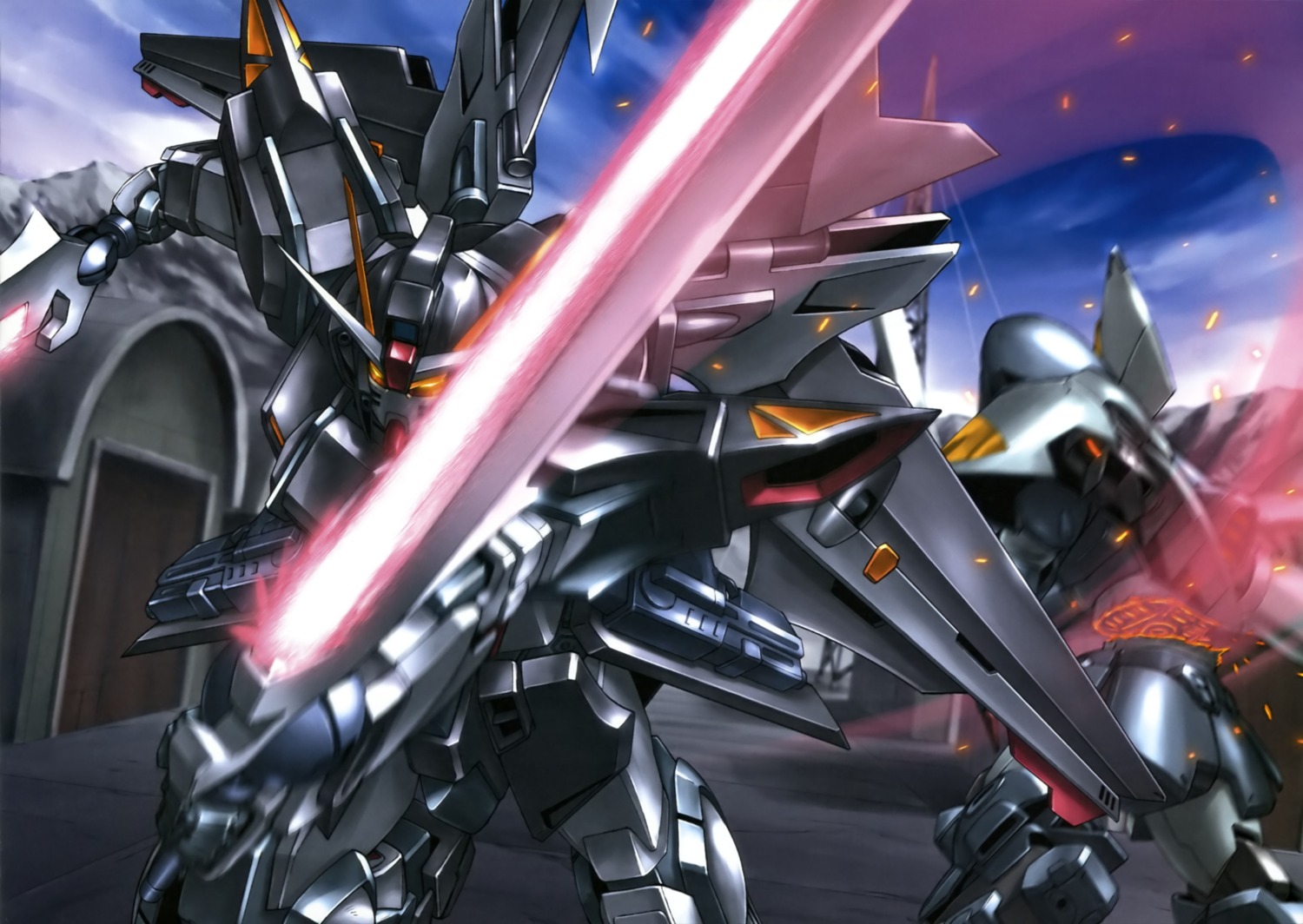 gundam, gundam_seed_c.e._73:_stargazer, mecha, sword