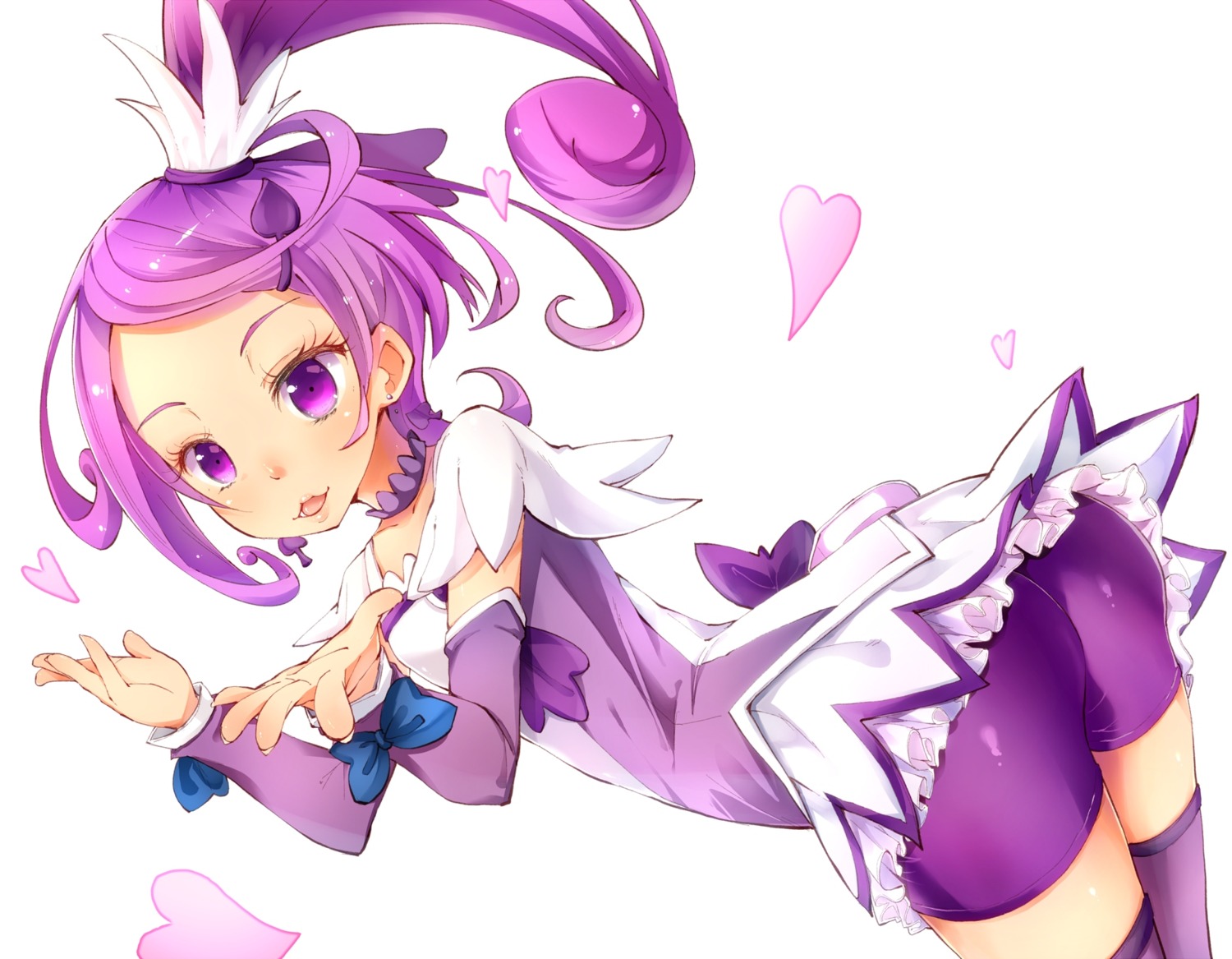 bike_shorts, dokidoki!_precure, hato_haru, kenzaki_makoto, precure, thighhighs