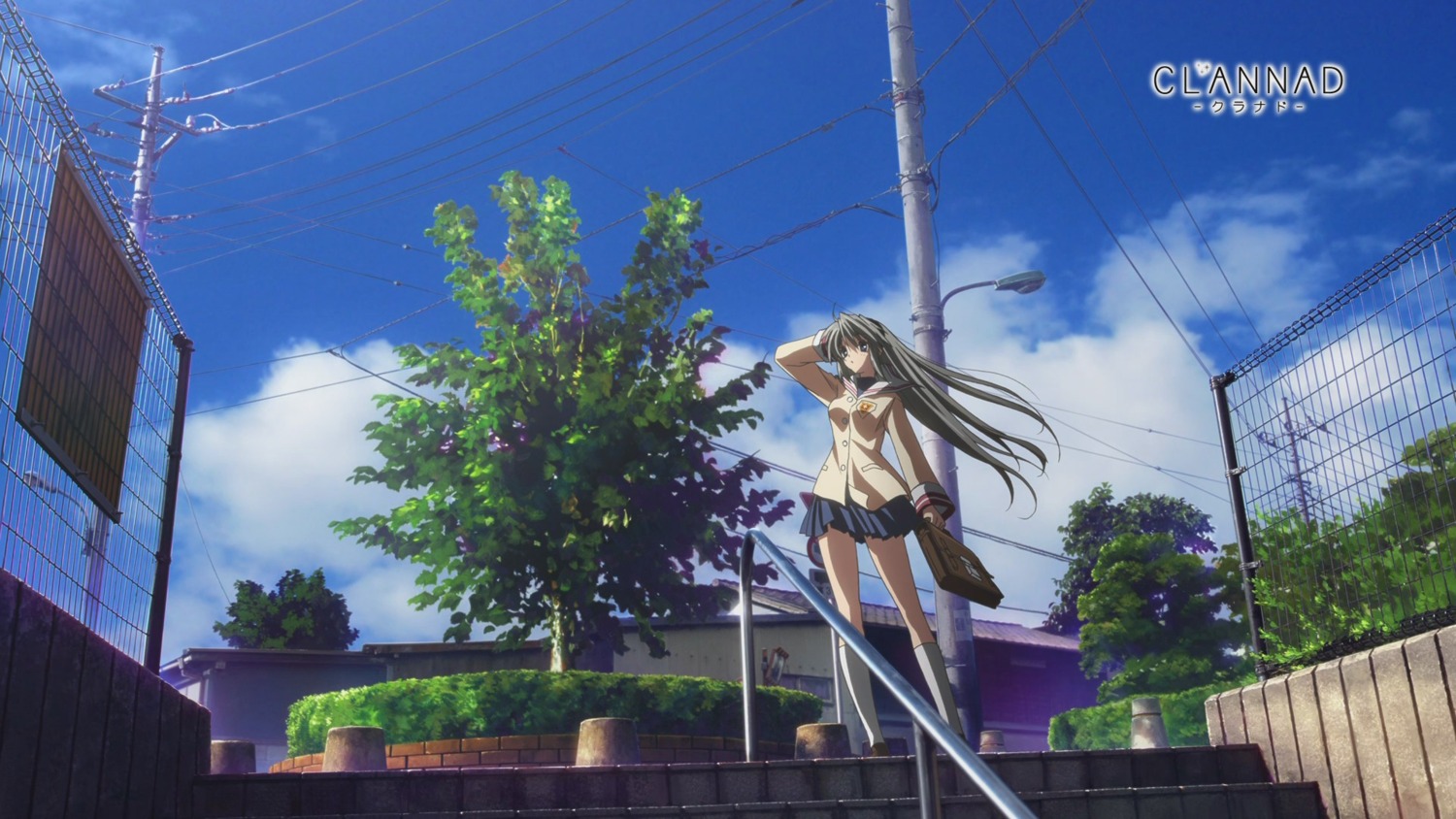 clannad, sakagami_tomoyo, seifuku, wallpaper