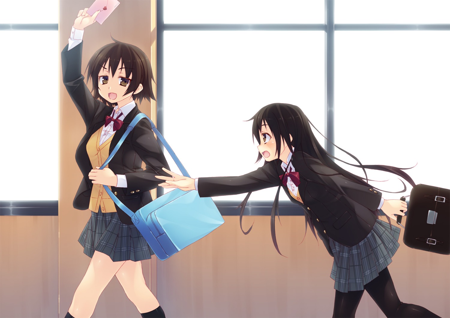 kazushiki_midori, pantyhose, seifuku