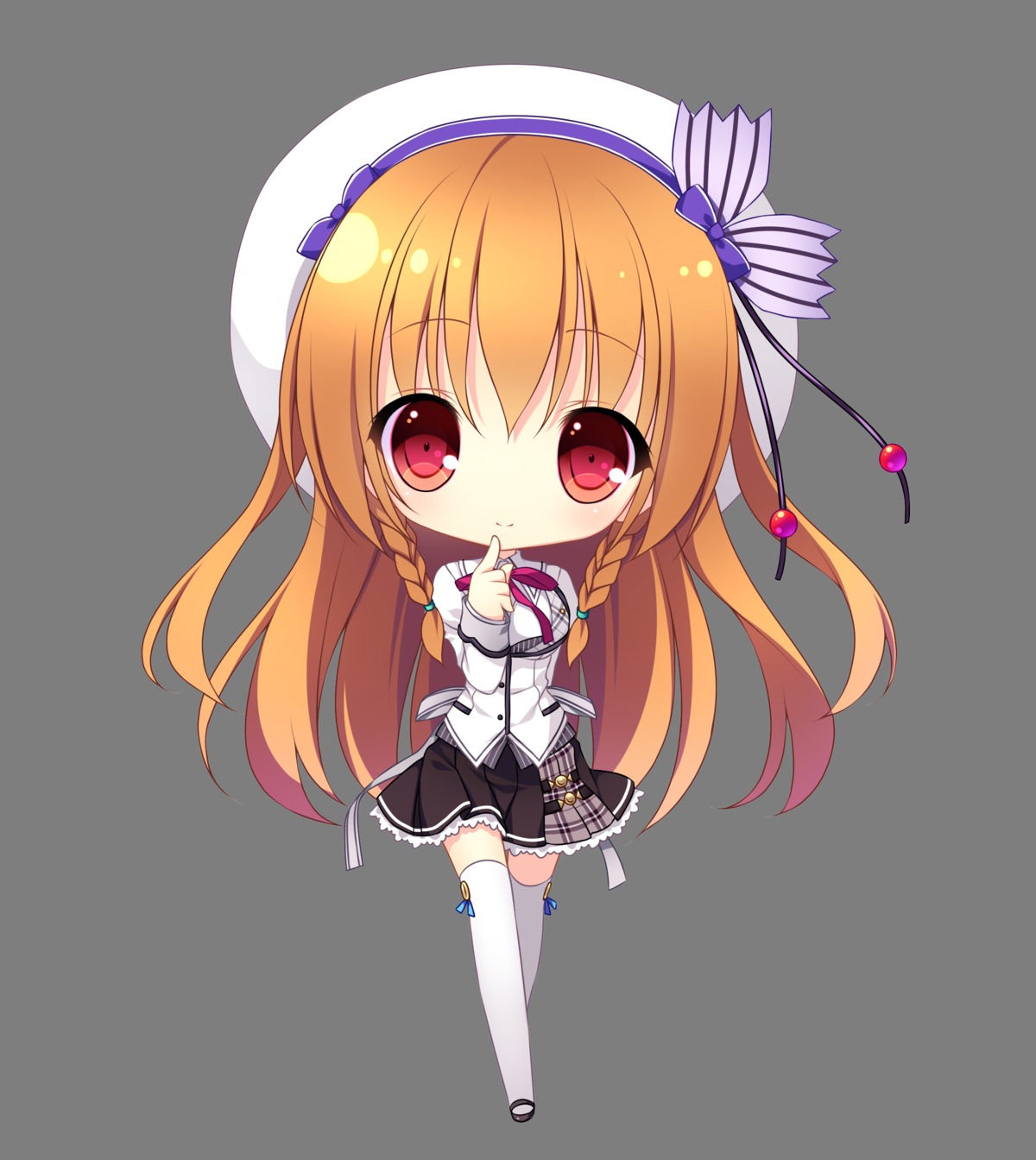 alia's_carnival, asamiya_shiina, chibi, isumi_yura, nanawind, seifuku, thighhighs, transparent_png