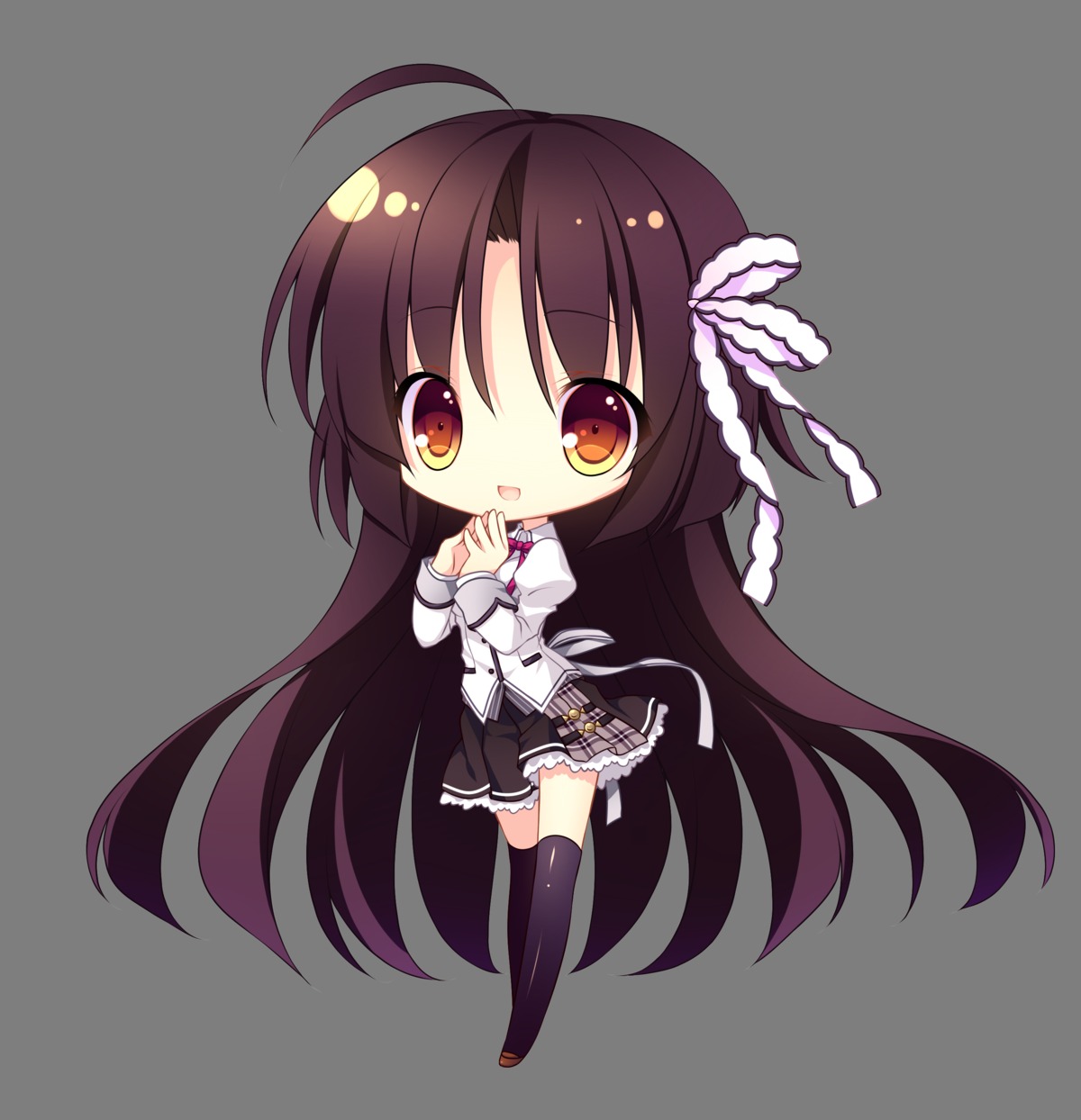 alia's_carnival, chibi, isumi_yura, nanawind, saijo_karin, seifuku, thighhighs, transparent_png