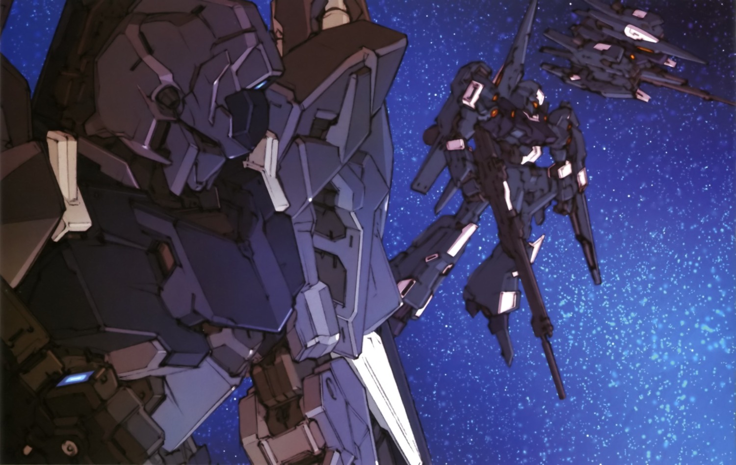 delta_plus, gun, gundam, gundam_unicorn, mecha, rezel