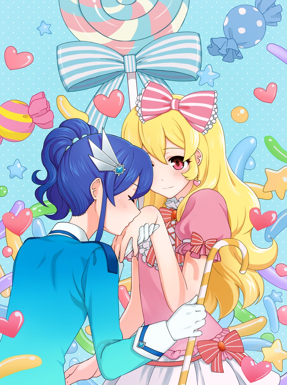 aikatsu!, dress, hoshimiya_ichigo, kiriya_aoi, yoban