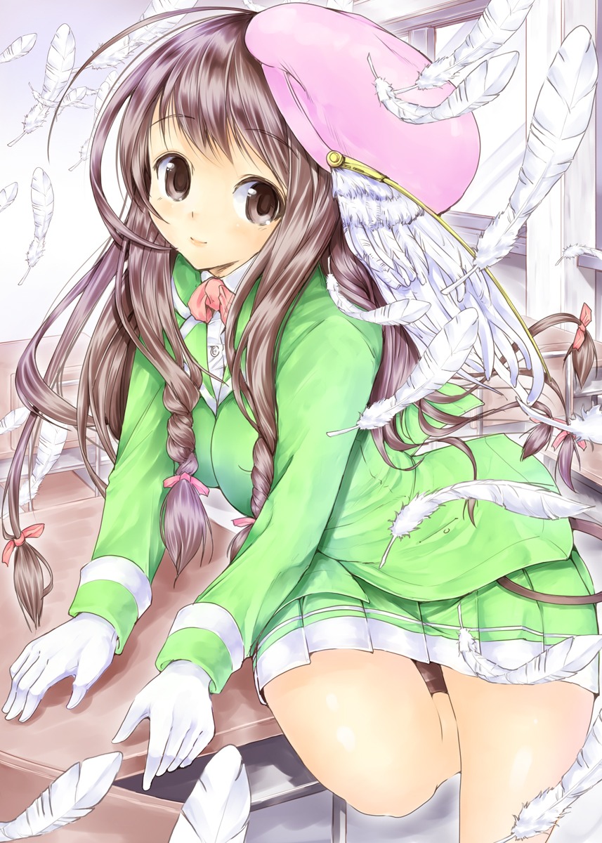 awa_(rosemarygarden), seifuku, wings