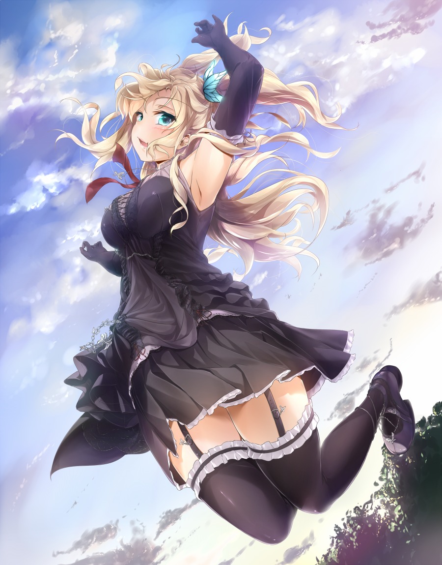 boku_wa_tomodachi_ga_sukunai, dress, kashiwazaki_sena, stockings, thighhighs, wingheart