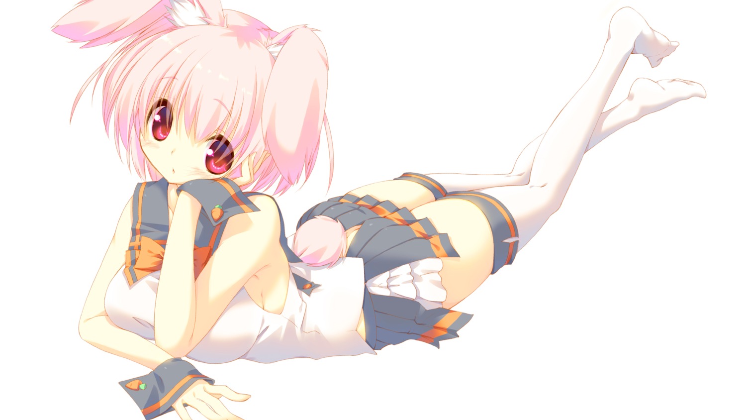 animal_ears, bunny_ears, mutsuno_hekisa, tail, thighhighs, wallpaper