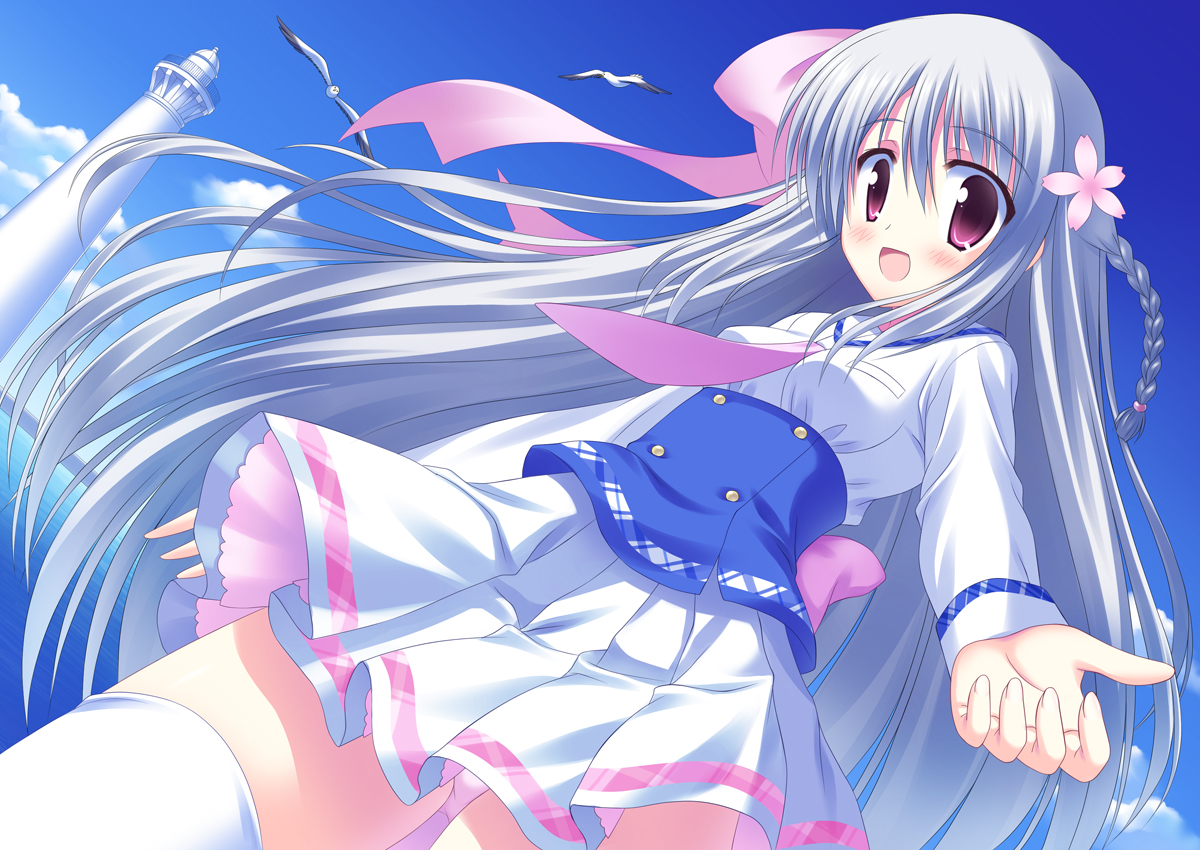 hinata_keiichi, pantsu, seifuku, thighhighs